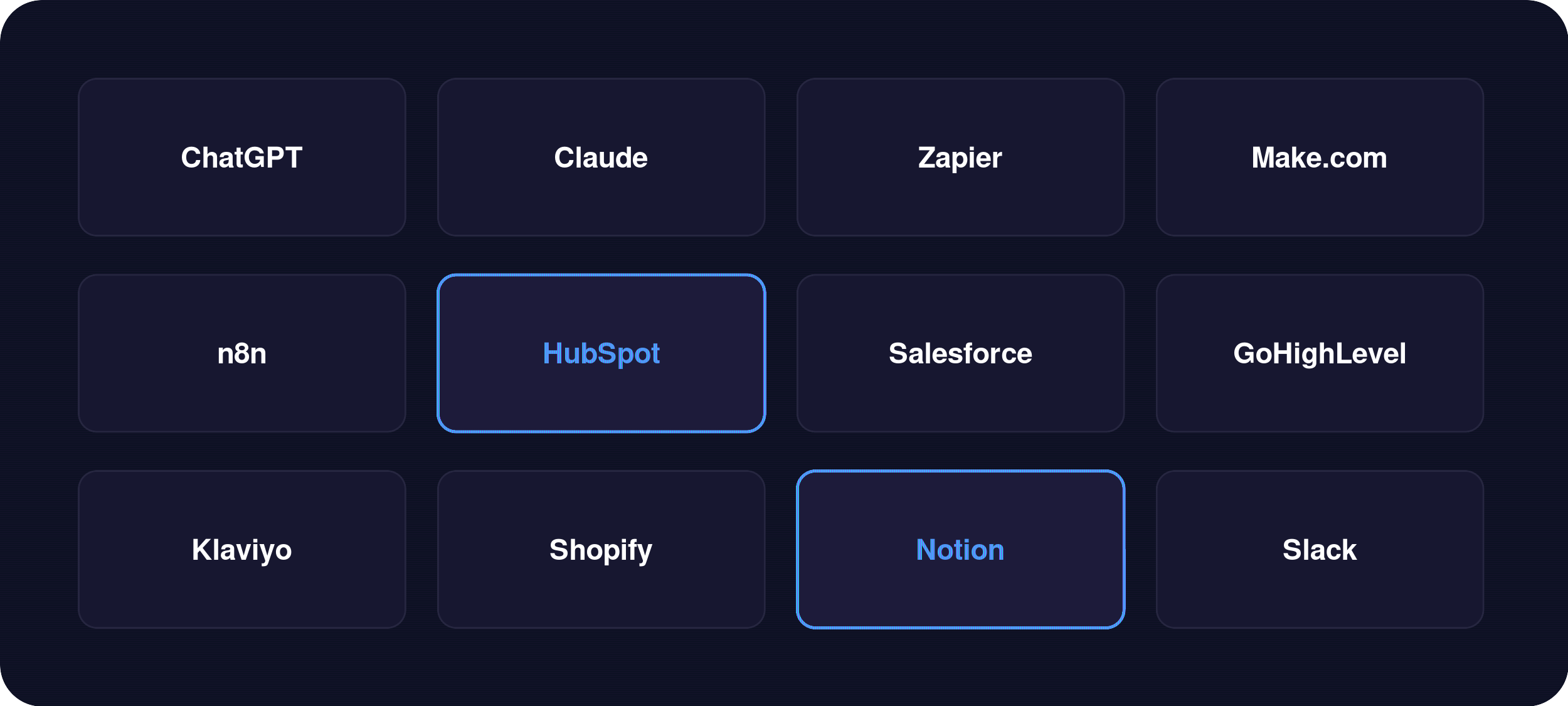 Tools an AI automation agency Austin uses including ChatGPT, Claude, Zapier, and HubSpot