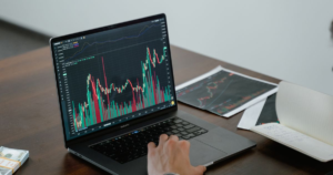 content gap analysis of competitor SEO topics on a laptop dashboard