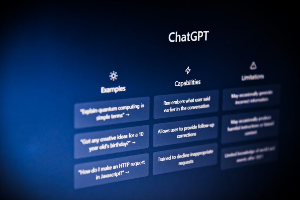 ChatGPT interface showing AI recommendations